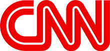 CNN red logo on white background, bold uppercase letters with curved and straight segments.